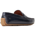 Base London Collins Leather Men's Navy Standard Loafers