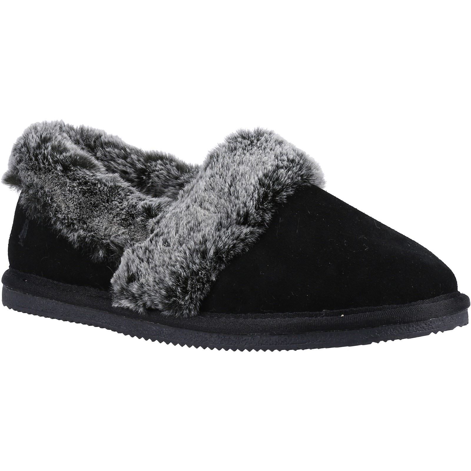 Hush Puppies Ariel Suede Women's Black Slippers