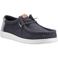 HEYDUDE Wally Jute Jute Men's Black/Granite Grey Moccasins Shoes