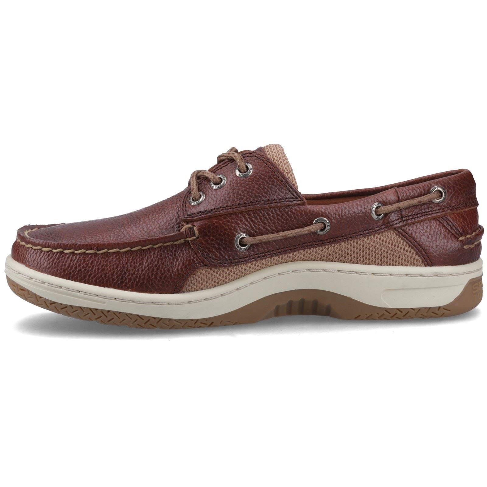 Sperry Billfish 3 Eye Leather Men's Wide Brown Boat Shoes