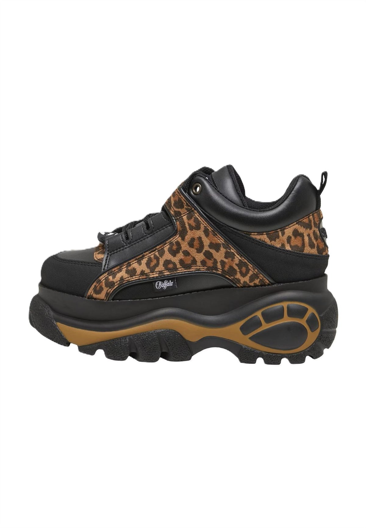 Buffalo 1339-14 Vegan Women's Leopard/Black Sneakers