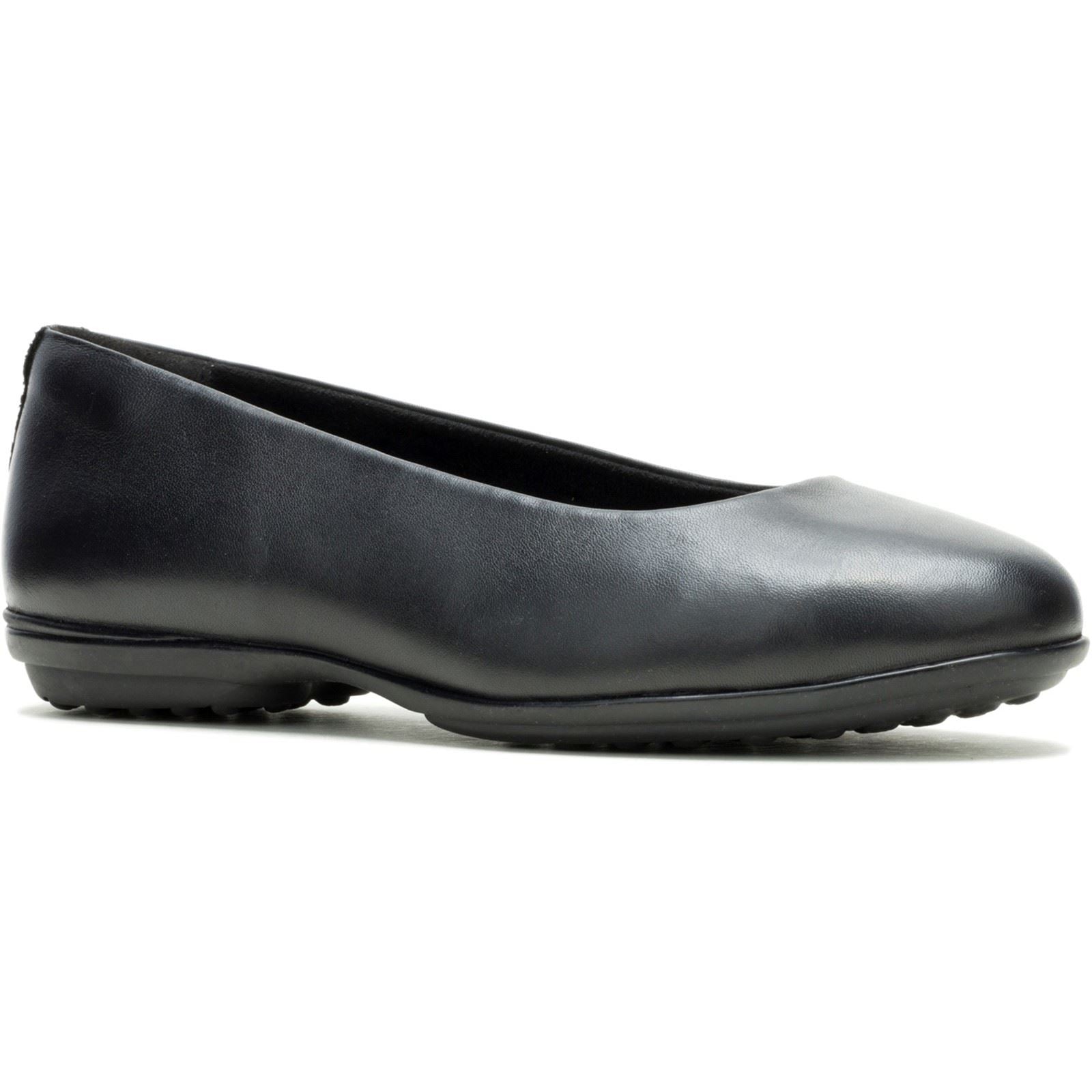 Hush Puppies Alice Flat Leather Women's Black Standard Flats