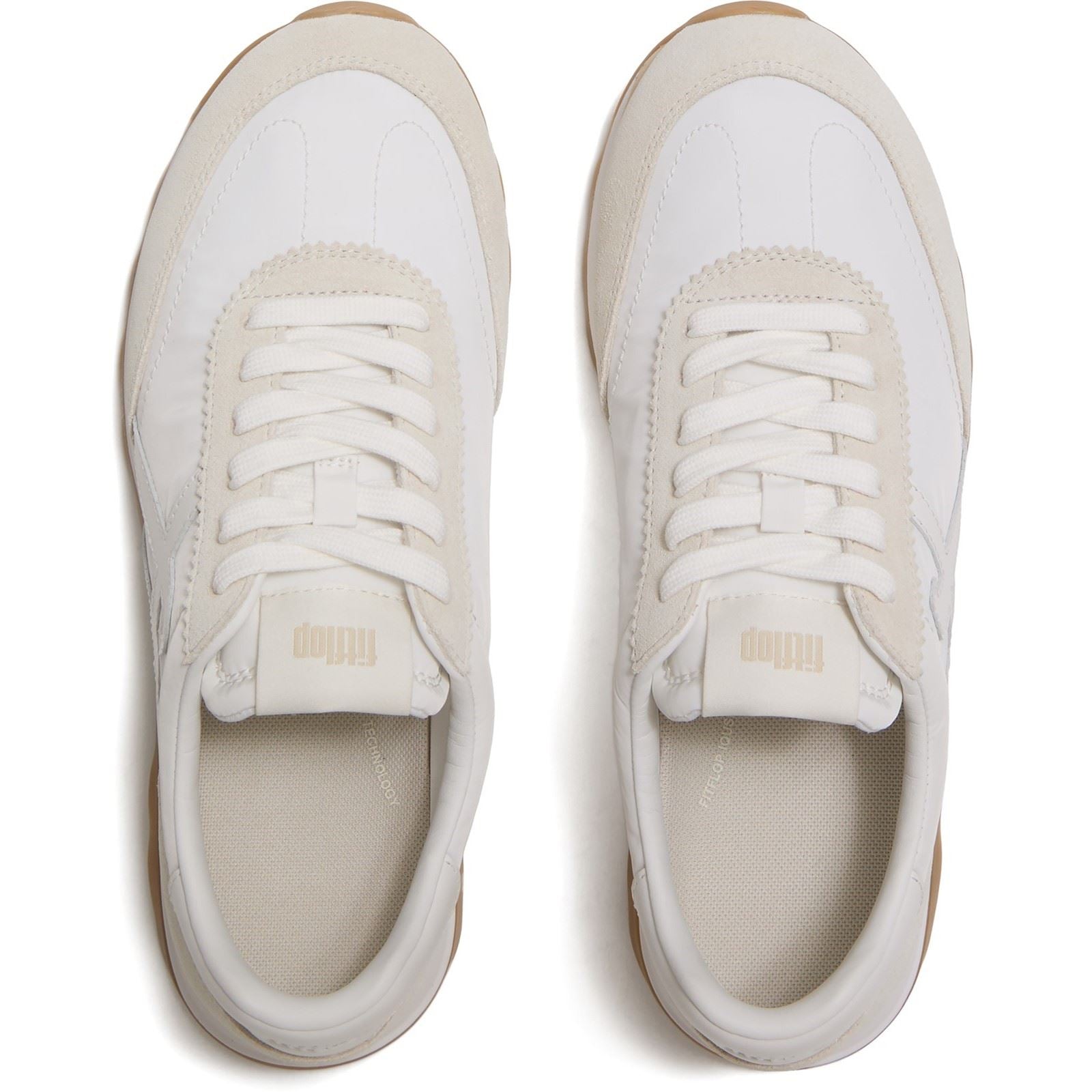 Fitflop Retro-Q FF Nylon Women's Urban White Mix Sneakers