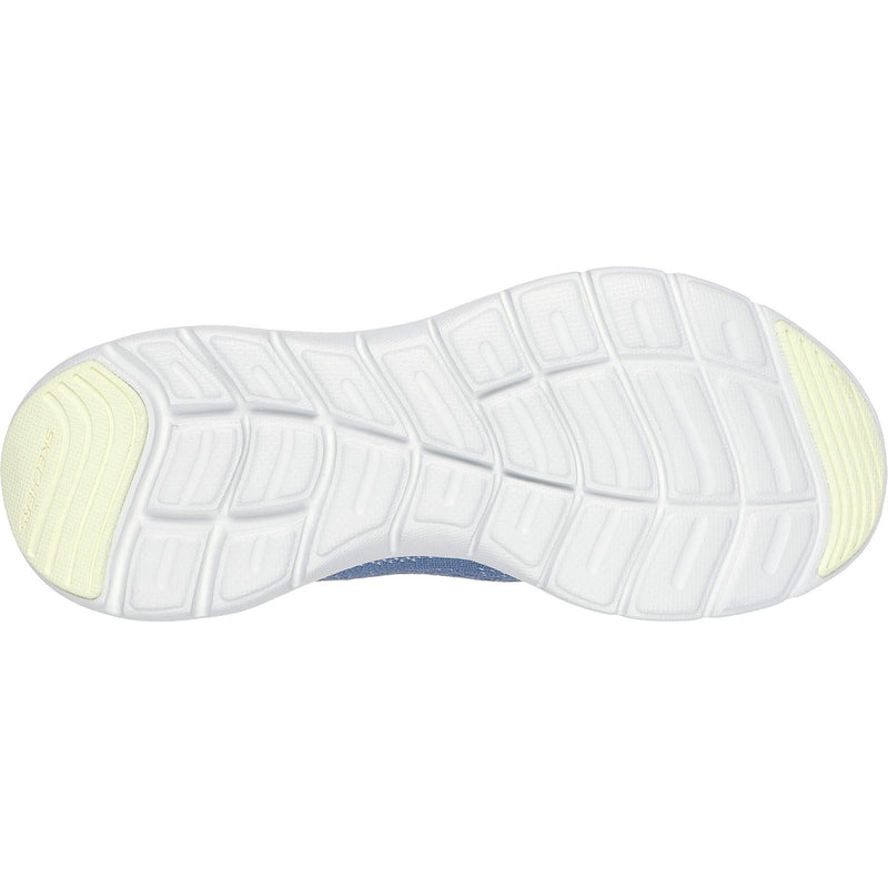 Skechers Flex Appeal 5.0 Cruising Thru Textile Women's Blue/Lime Sneakers