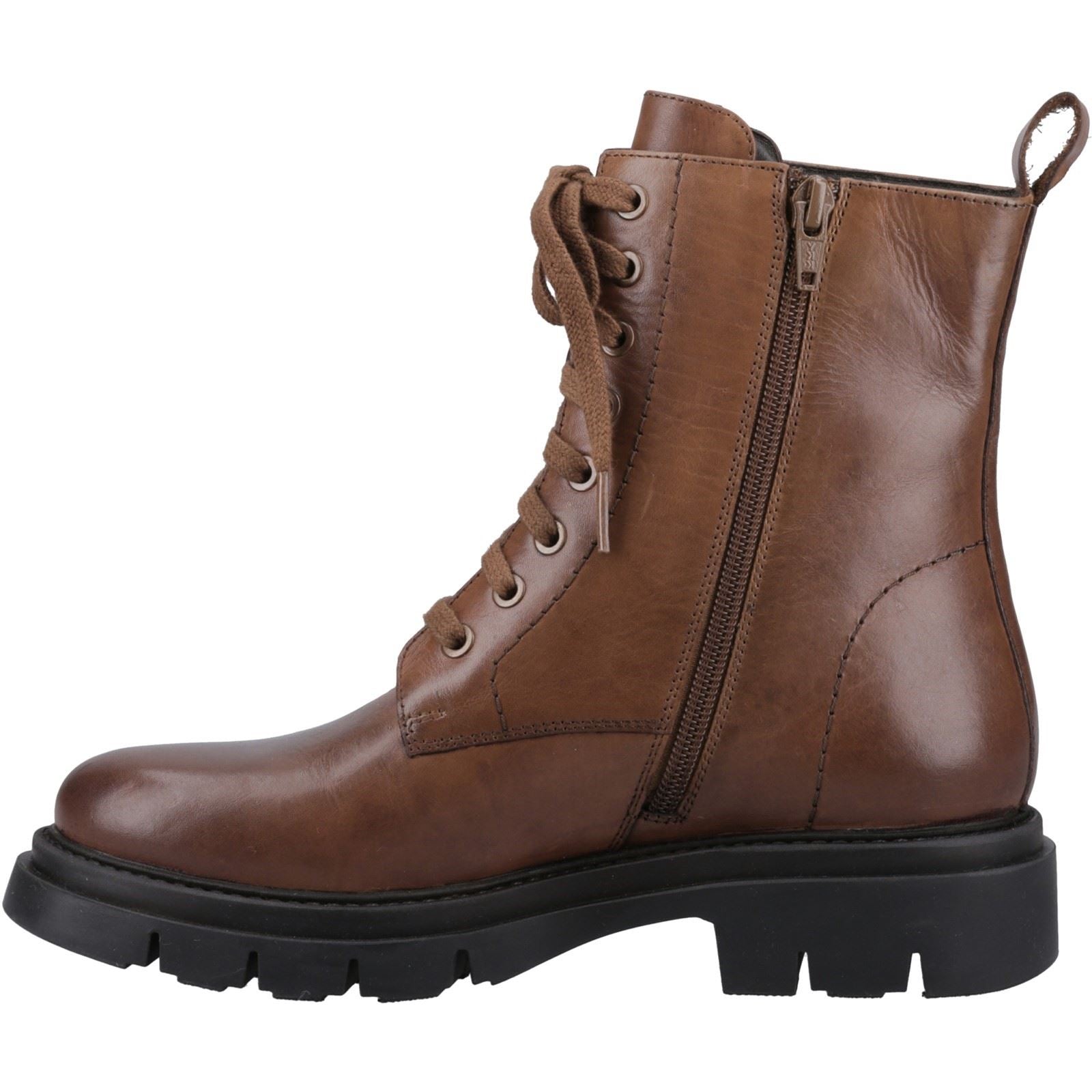 Hush Puppies Rhea Leather Women's Brown Boots