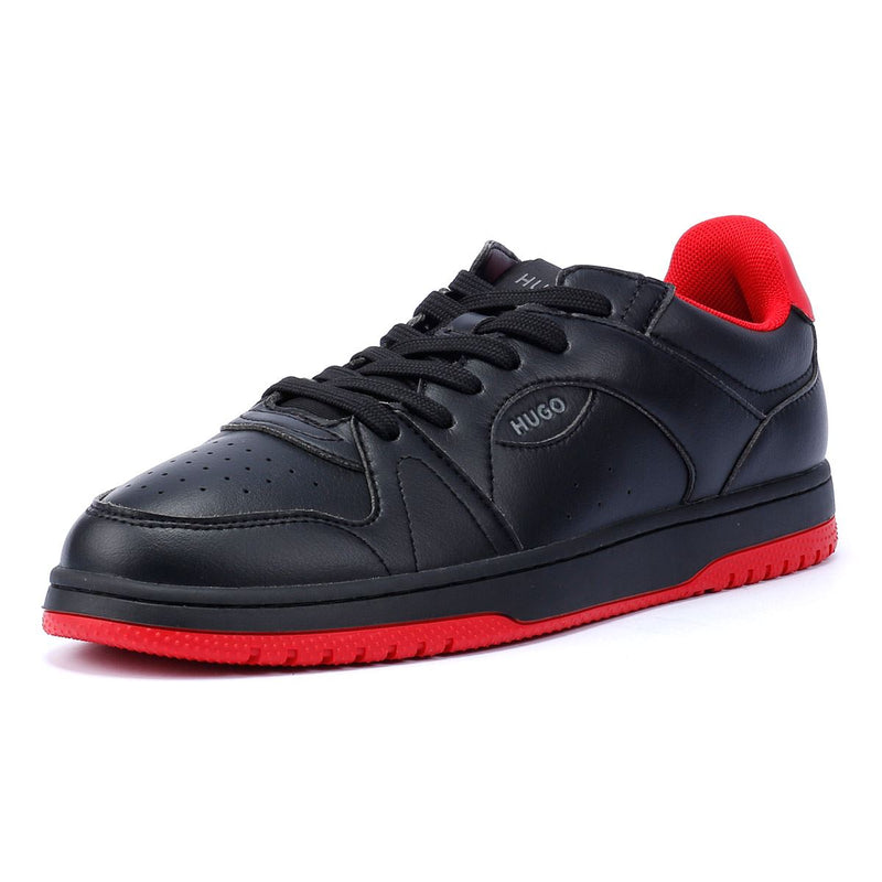 Hugo Hadrian Tennis Men's Black/Red Sneakers