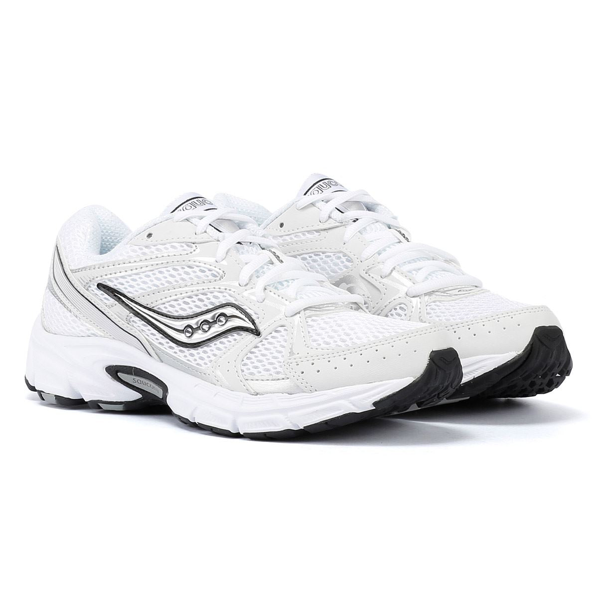 Saucony Ride Millenium White/Silver Sneakers