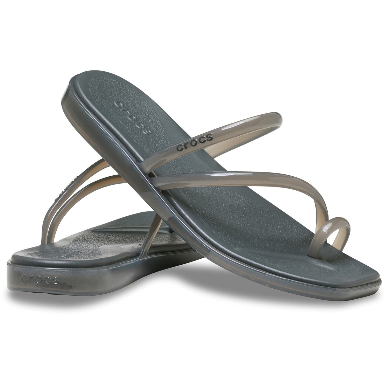 Crocs Miami Jely Toe Loop EVA Women's Carbon Sandals