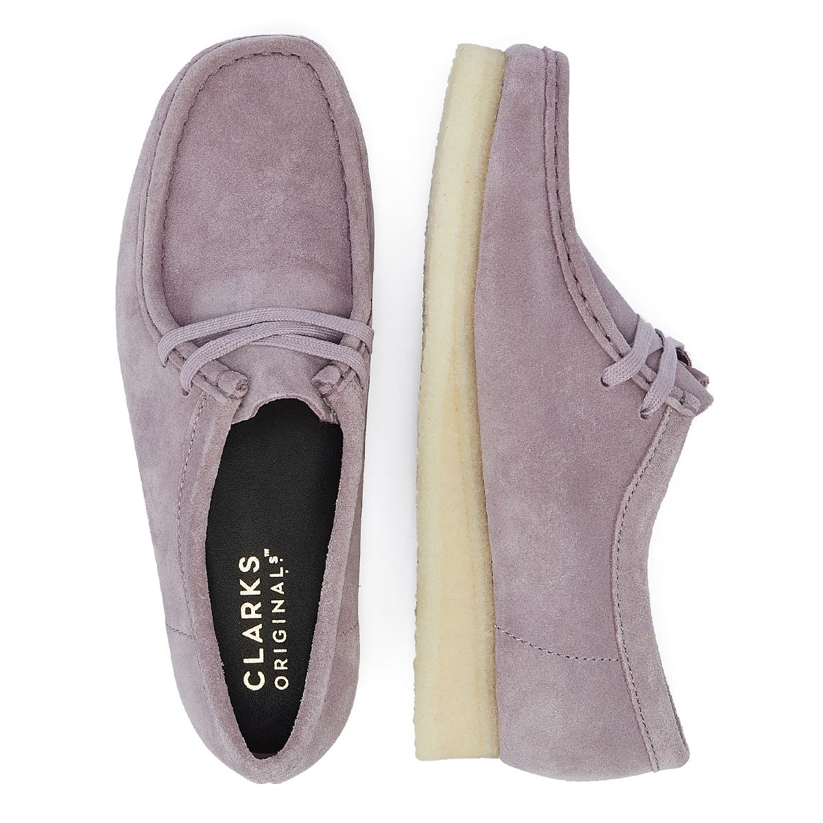 Clarks Originals Wallabee Suede Women's Mauve Comfort Shoes