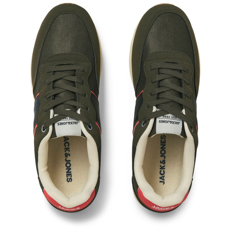 Jack & Jones Spirit Runner Synthetic Men's Olive Night Sneakers