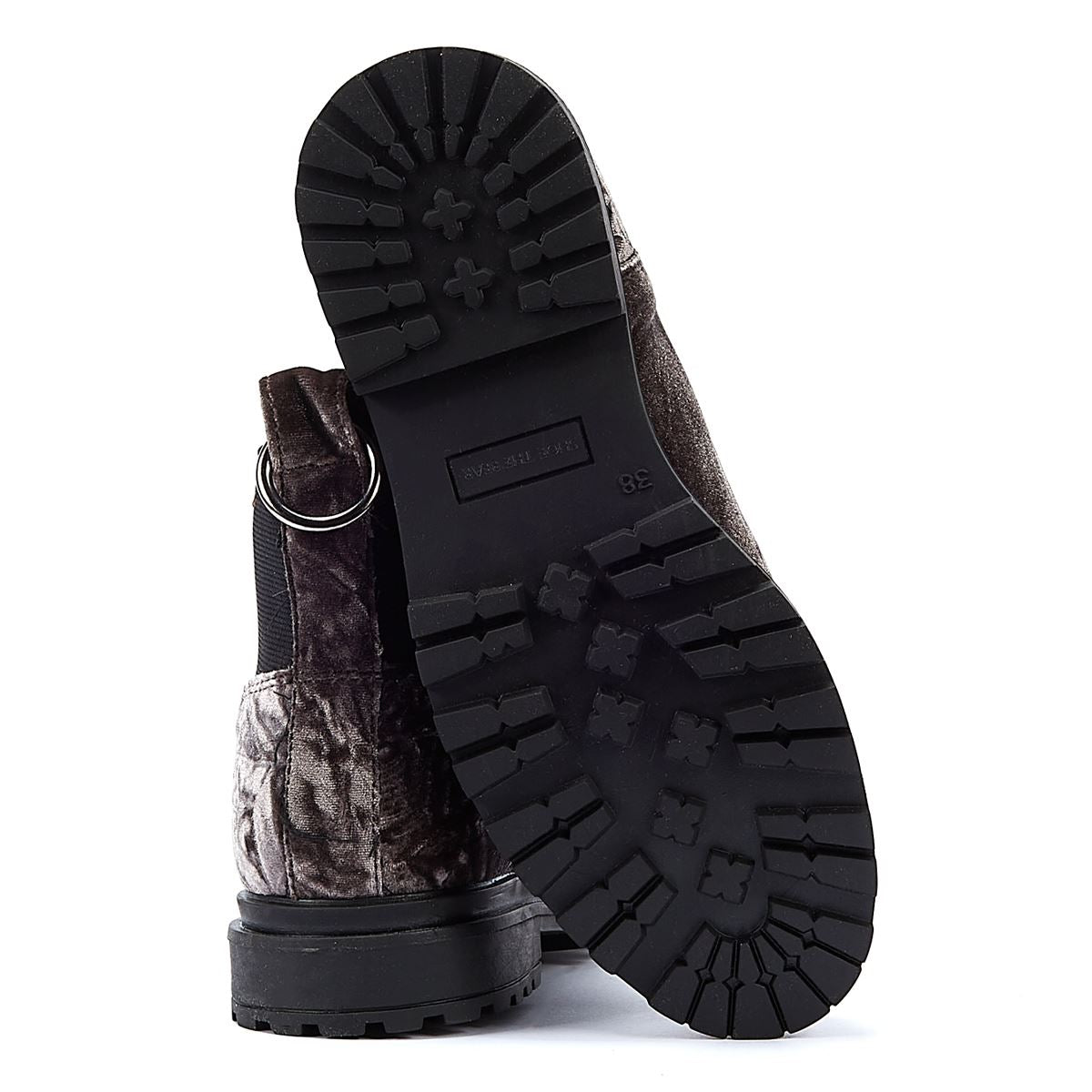 Shoe The Bear Akira Chelsea Velvet Women's Dark Grey Boots