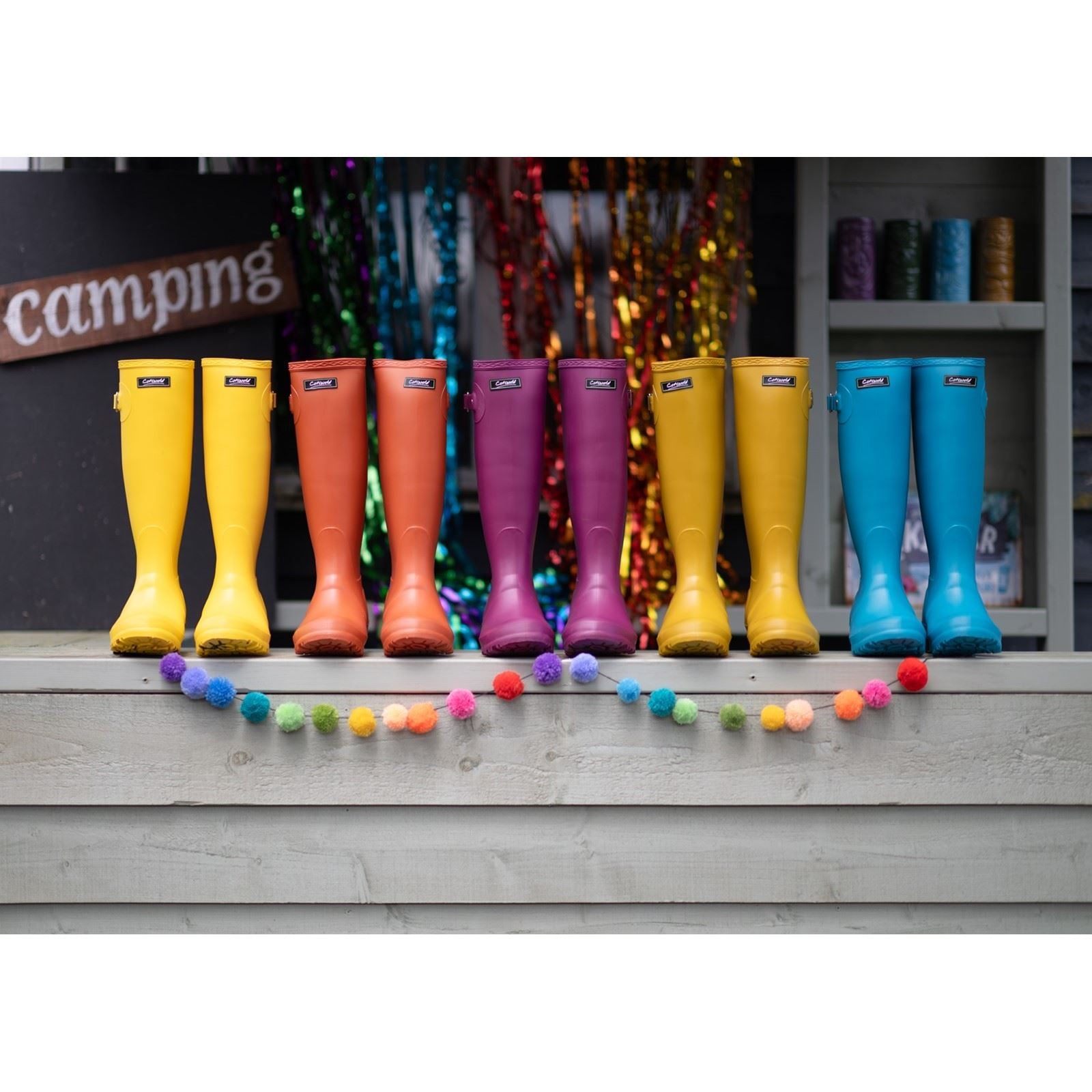 Cotswold Sandringham PVC Mustard Wellington Boots