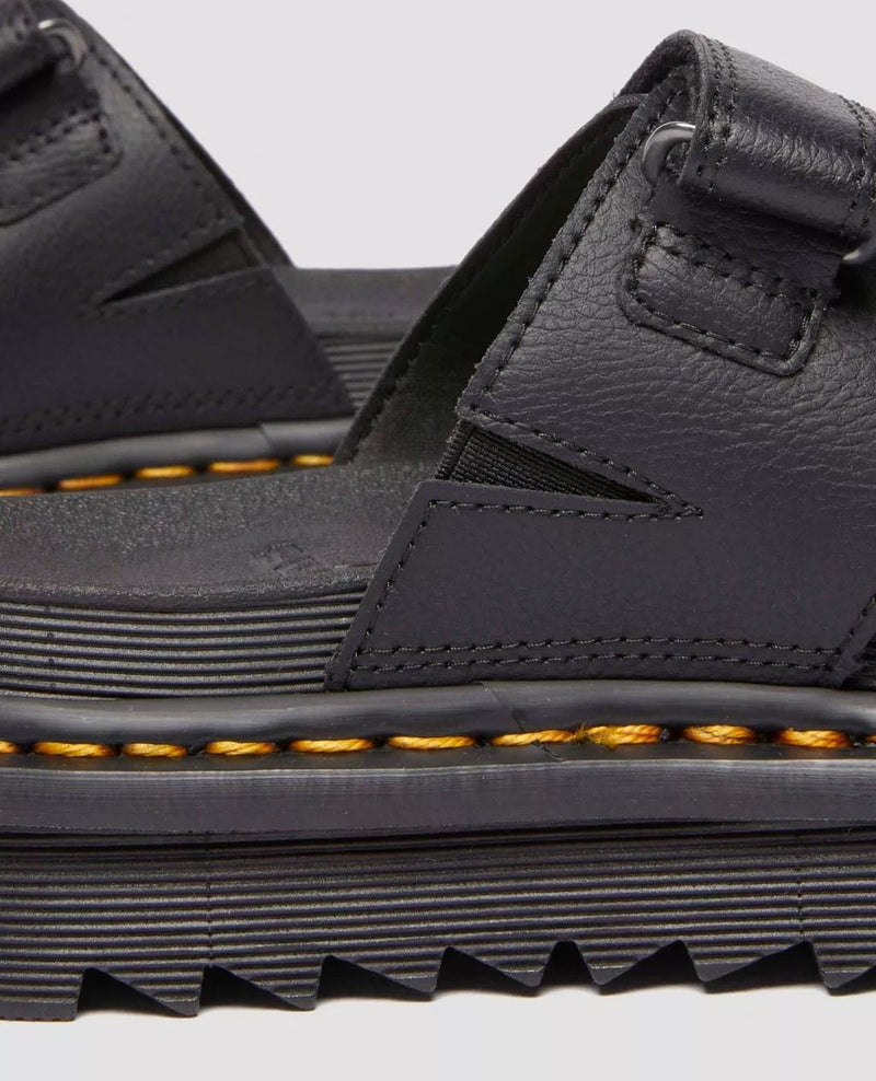 Dr. Martens Raine Athena Leather Women's Black Slides