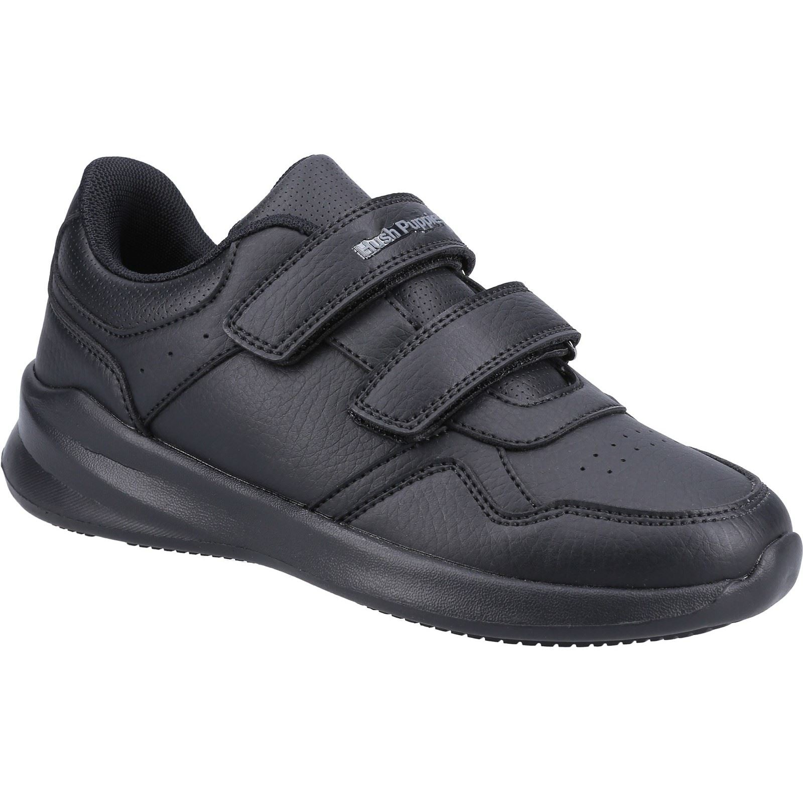 Hush Puppies Marling Easy Senior Synthetic Black Shoes