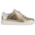 Geox D Jaysen B Leather Women's Light Gold/Optic White Sneakers