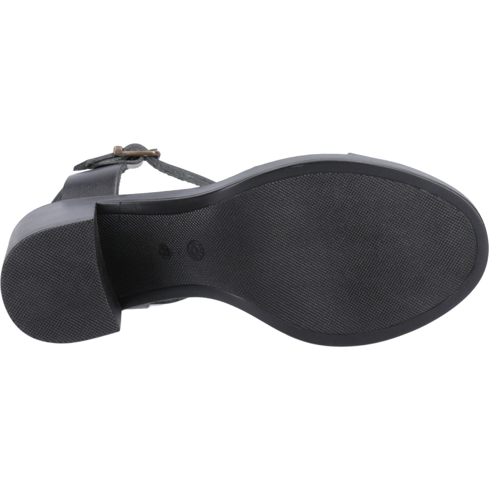 Hush Puppies Georgia Leather Women's Full Black Heels