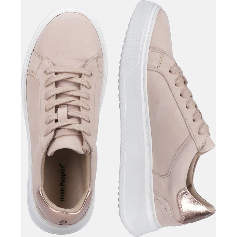 Hush Puppies Camille Leather Women's Blush Sneakers