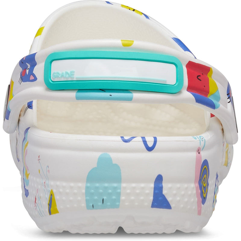 Crocs Classic Graphic Synthetic White/Multi Loafers
