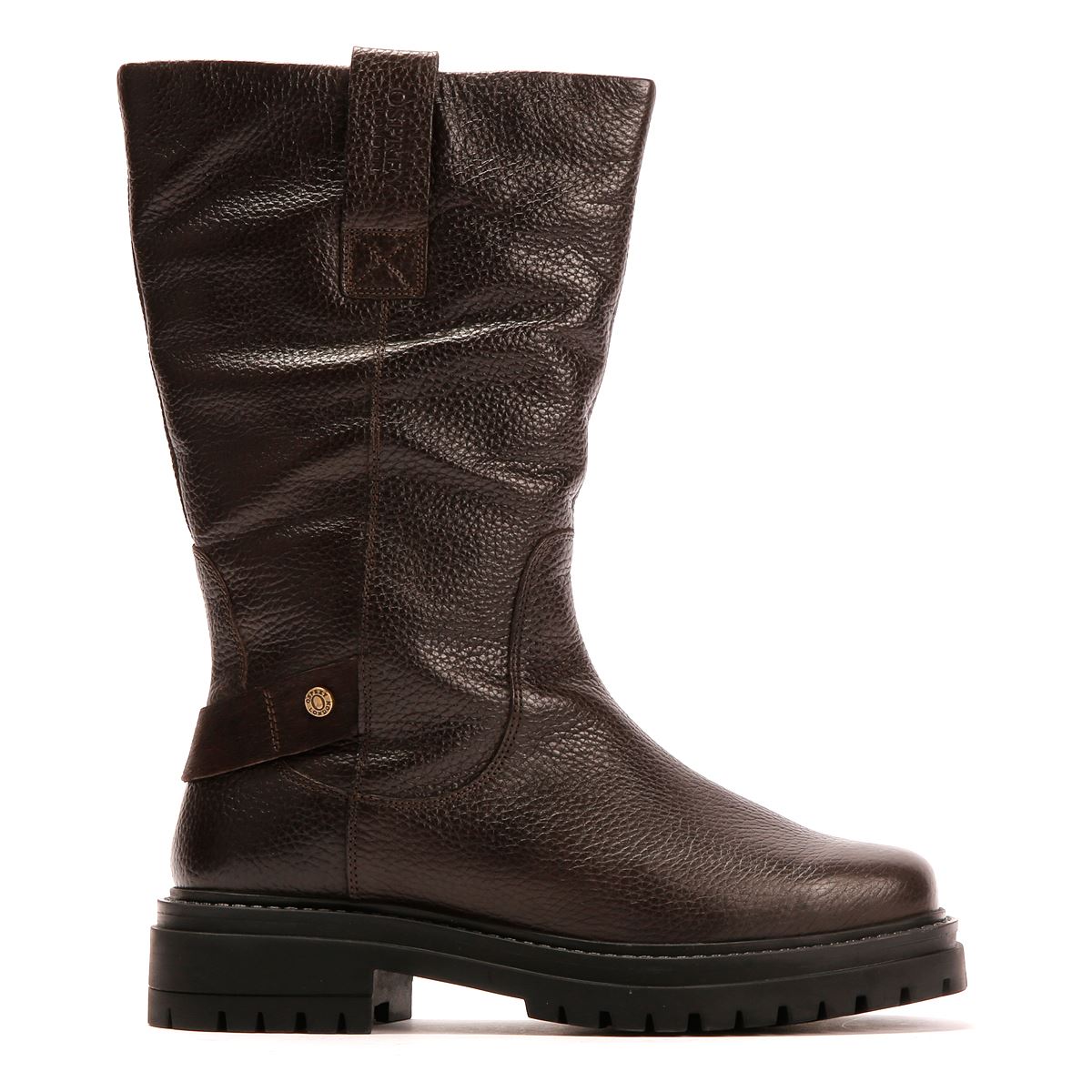 Osprey London The Gabarron Leather Women's Chocolate Boots