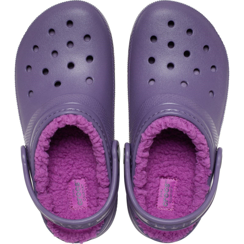 Crocs Classic Lined Thermoplastic Kid's Nightshade Clogs