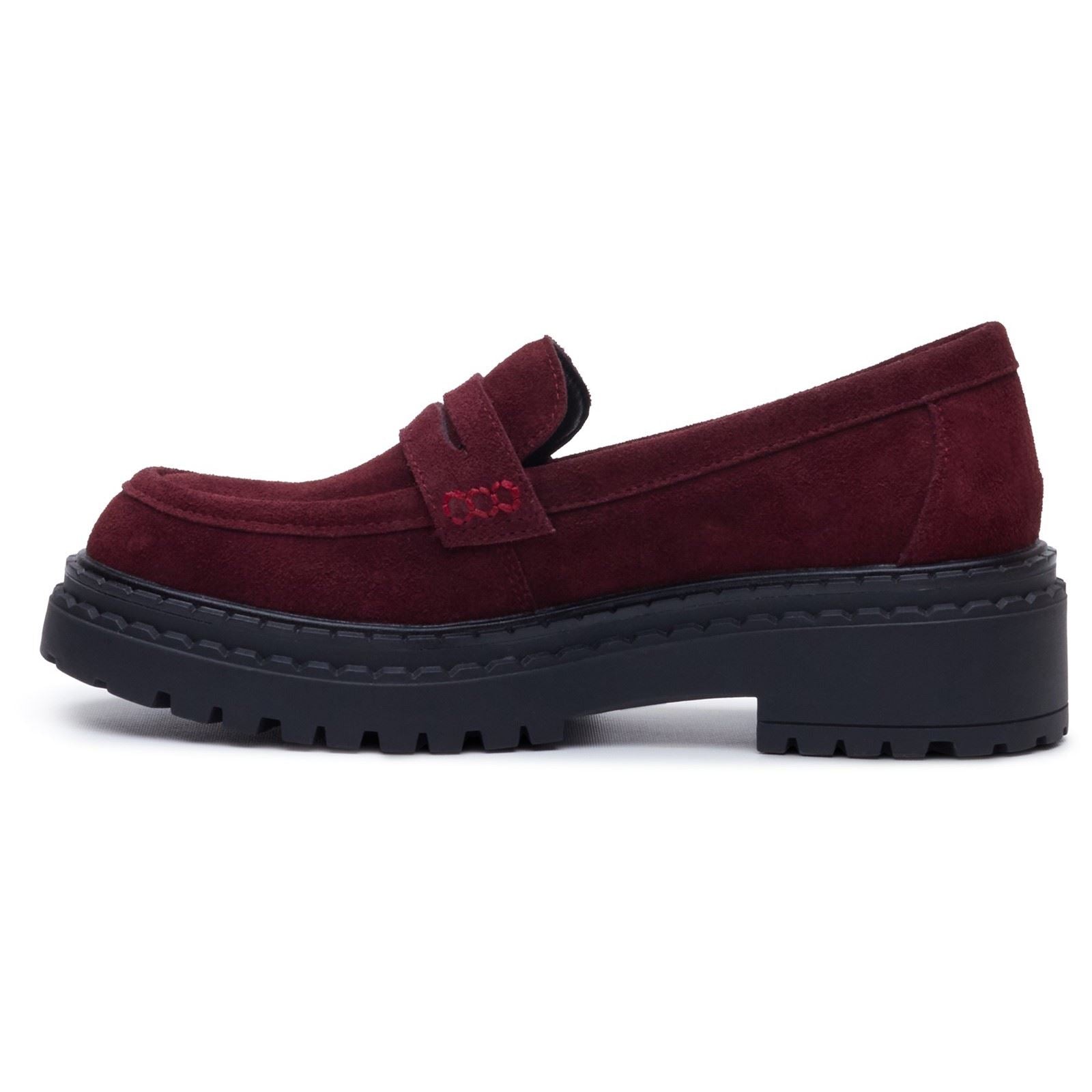 Hush Puppies Odessa Leather Women's Bordo Loafers