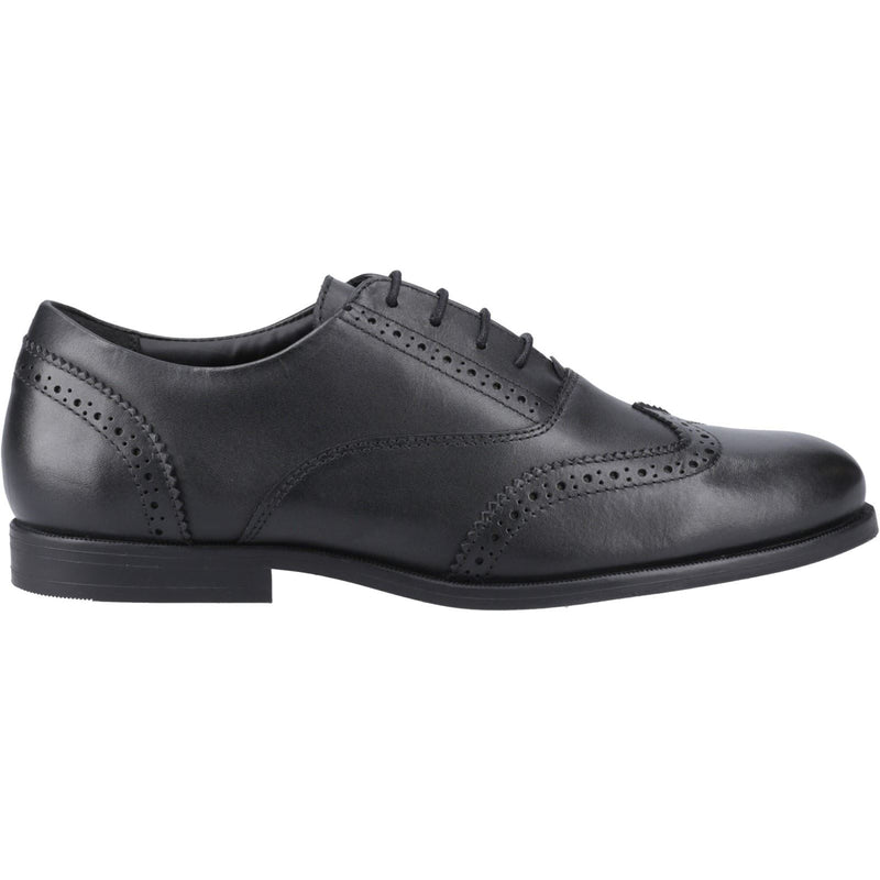 Pod Lee Leather Girls's Black Loafers