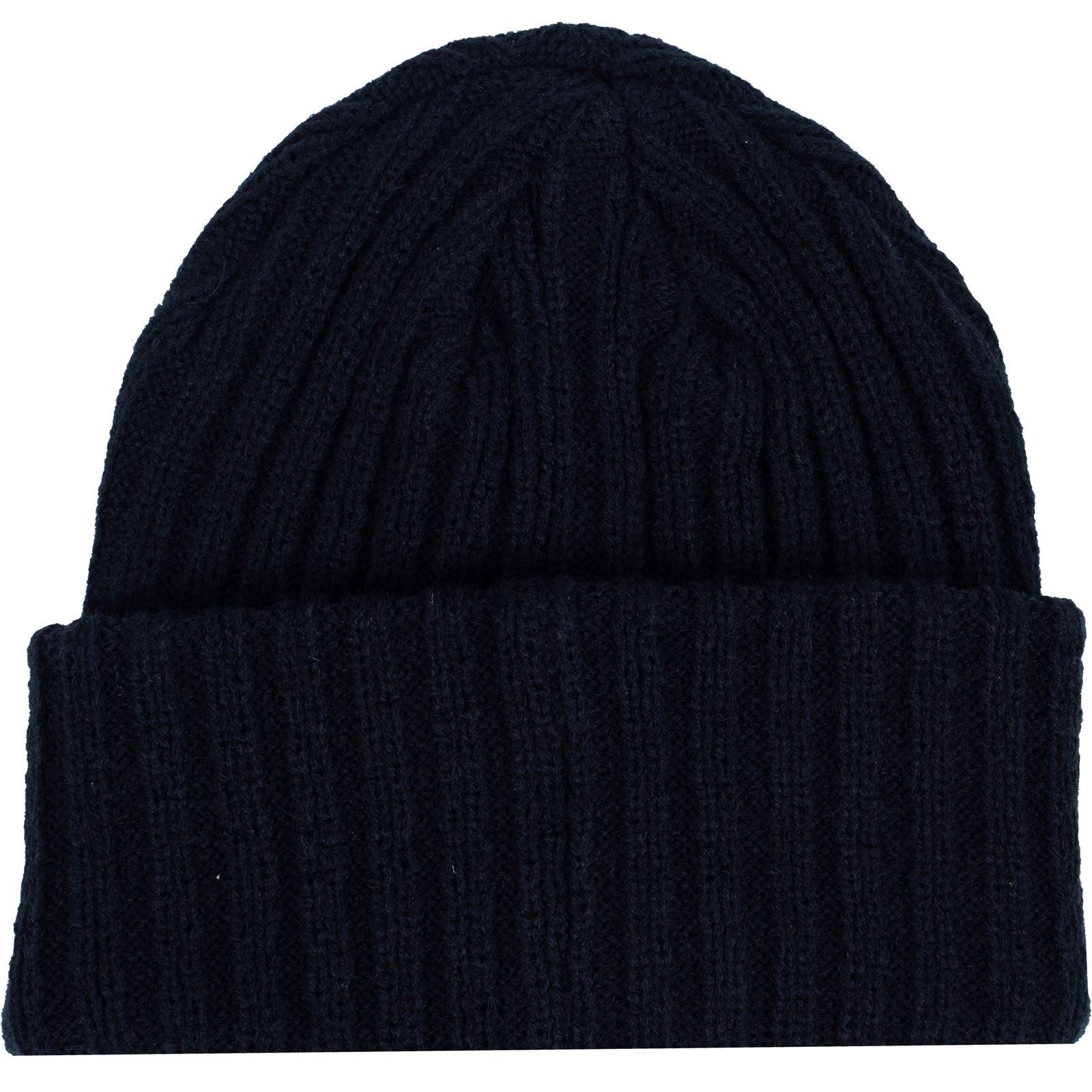Caterpillar Rib Watch Unisex Adults Black Beanie Hat