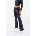 Juicy Couture Roll Down Flare Nylon Women's Black Track Pants