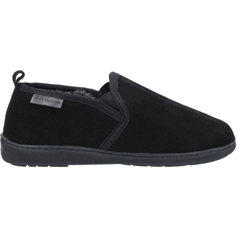 Hush Puppies Arnold Suede Men's Black Slippers