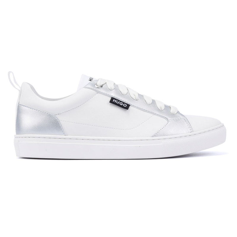 Hugo Morrie Tennis Women's White/Silver Sneakers