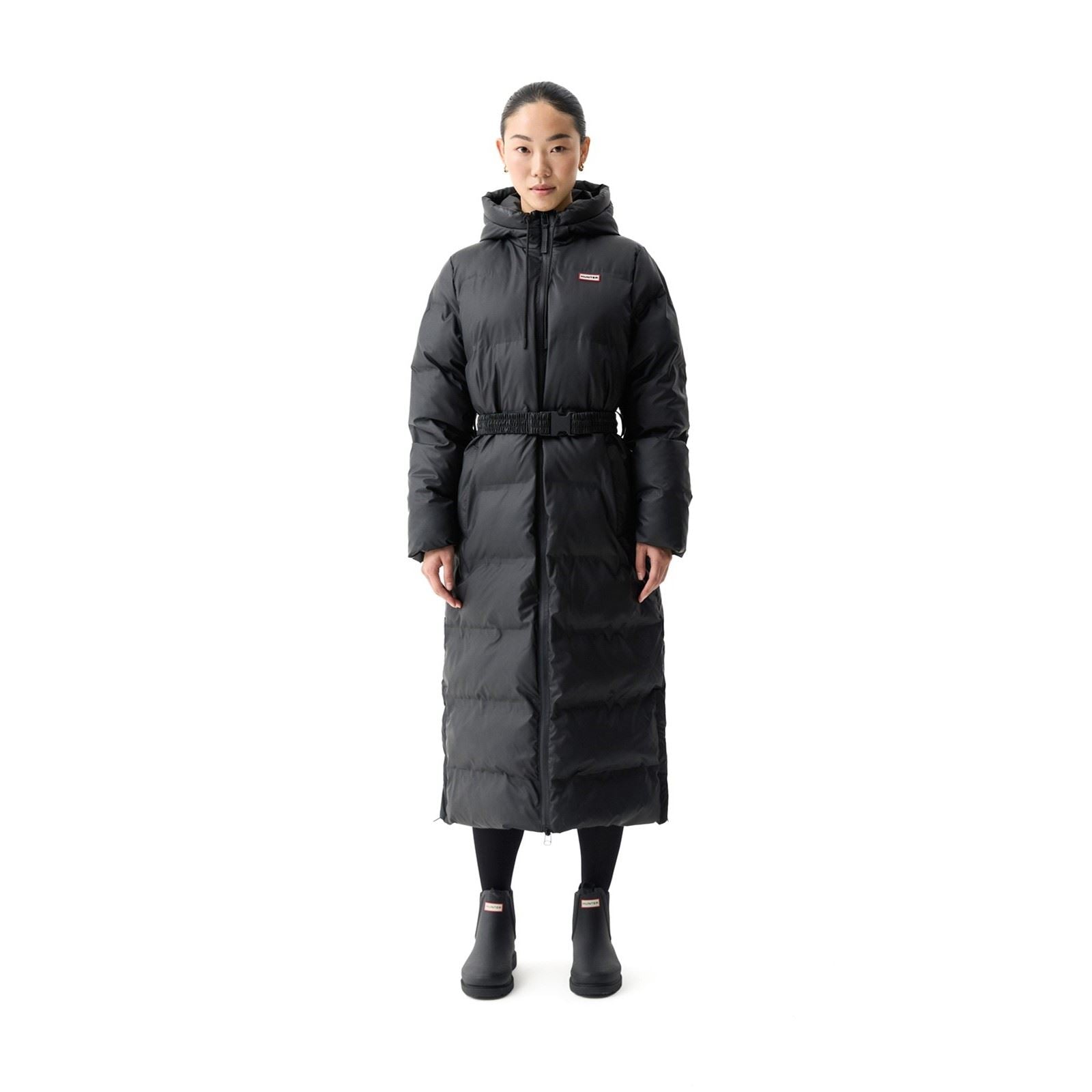 Hunter Hutchison Sonic Long Puffer Jacket Women's Black Puffer Jackets