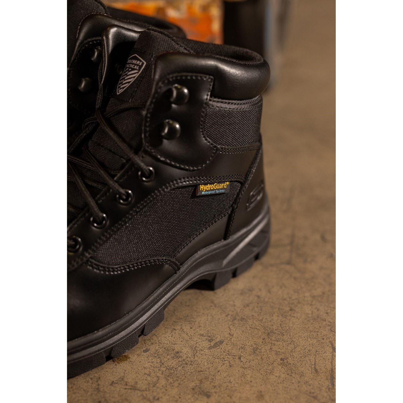 Skechers Workwear Wascana Benen WP Tactical Leather Men's Black Safety Boots