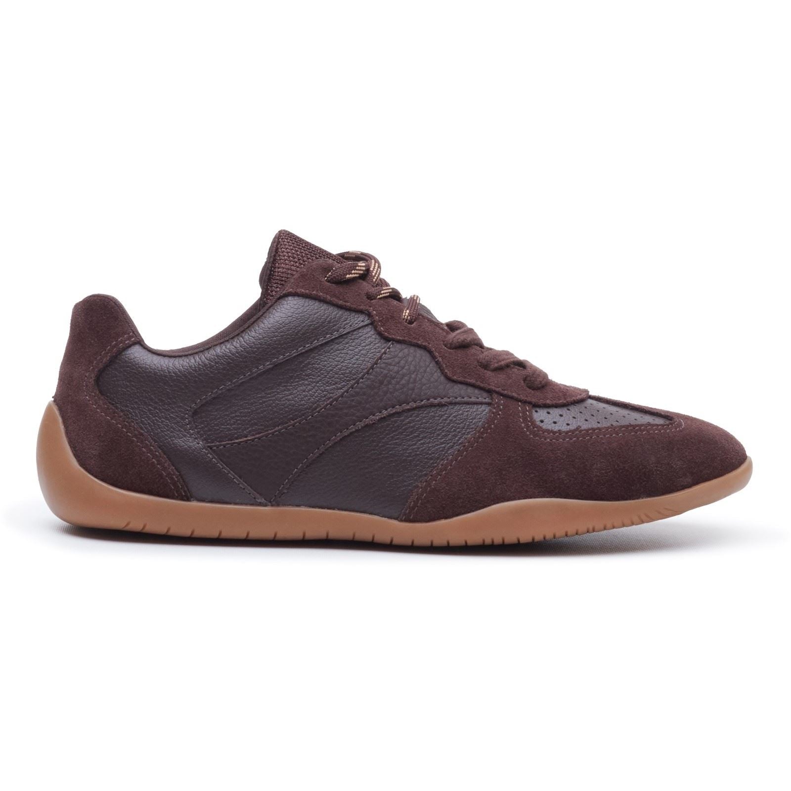 Hush Puppies Jovie Leather Women's CHOCOLATE Trainers