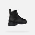 Geox Spherica EC1 C Tumble Leather Men's Black Boots