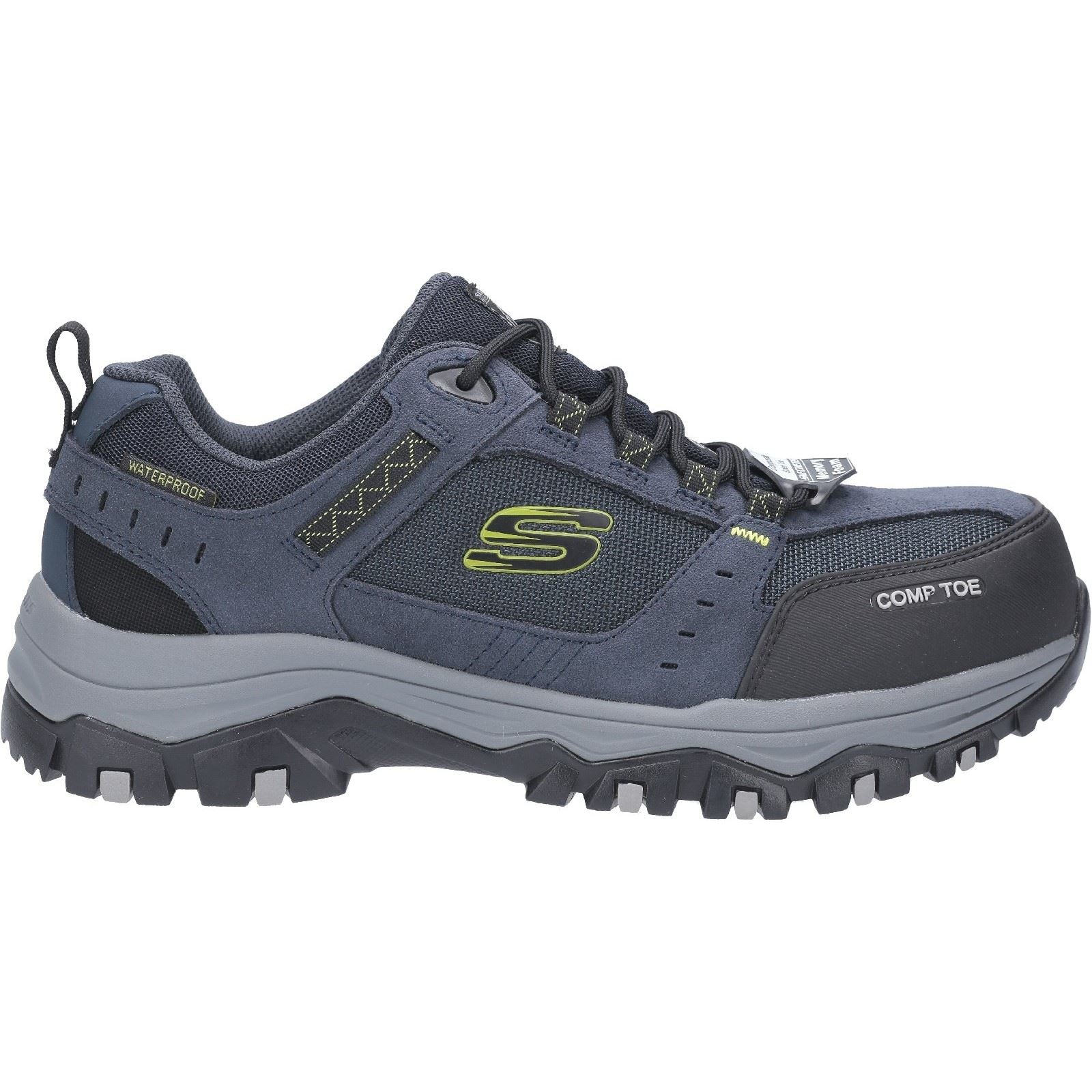 Skechers Workwear Greetah Suede Men's Navy/Black Safety Sneakers