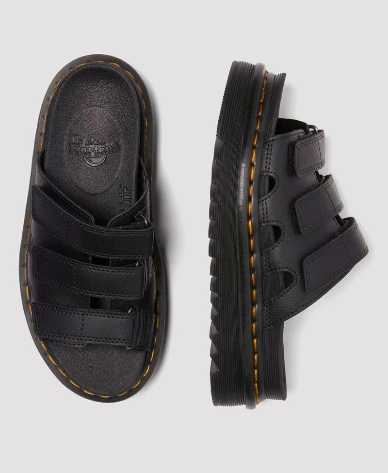 Dr. Martens Raine Athena Leather Women's Black Slides