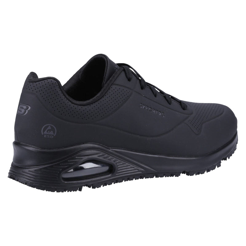 Skechers Workwear Work Relaxed Fit: Uno SR Women's Black Safety Sneakers
