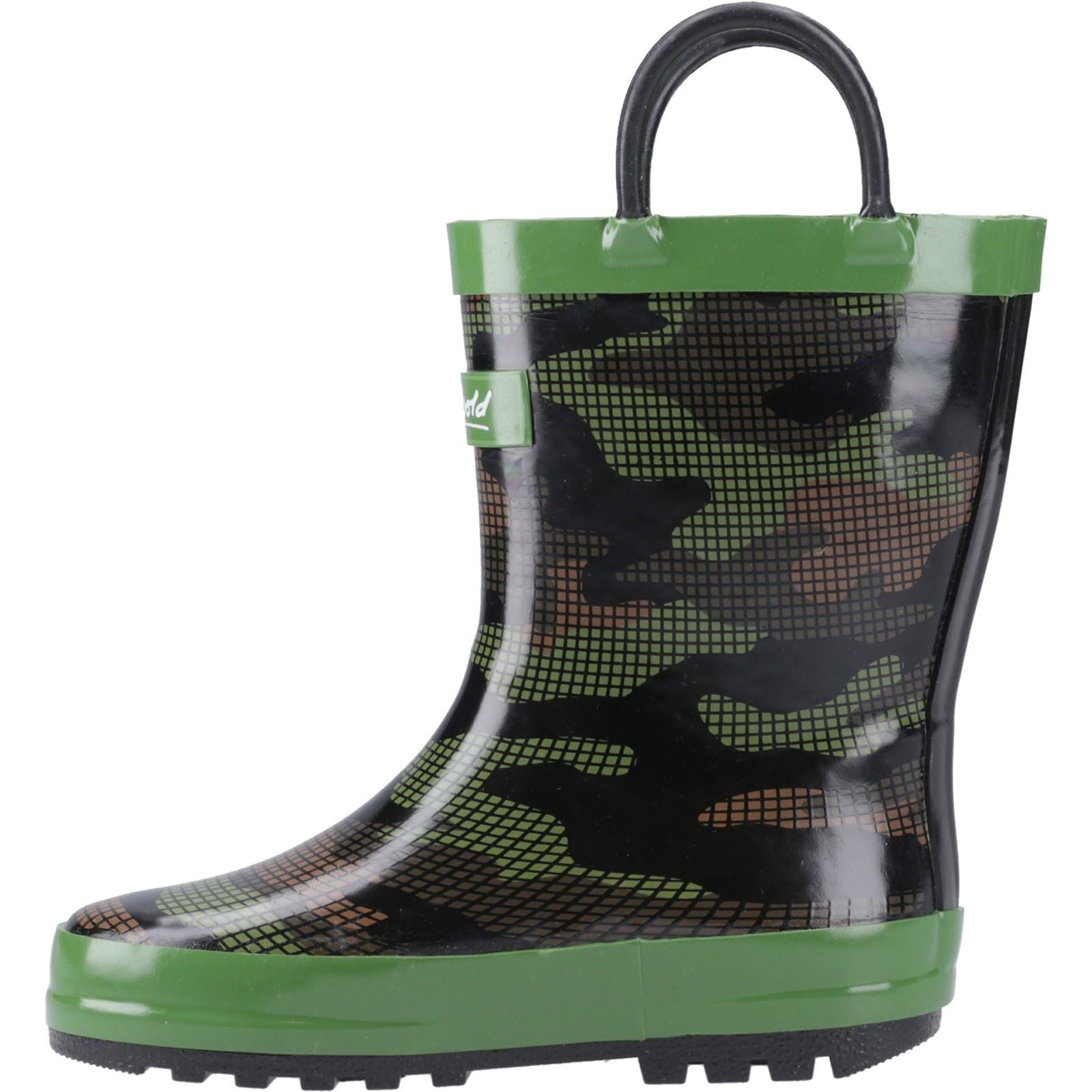 Cotswold Puddle Rubber Kid's Camouflage Wellington Boots