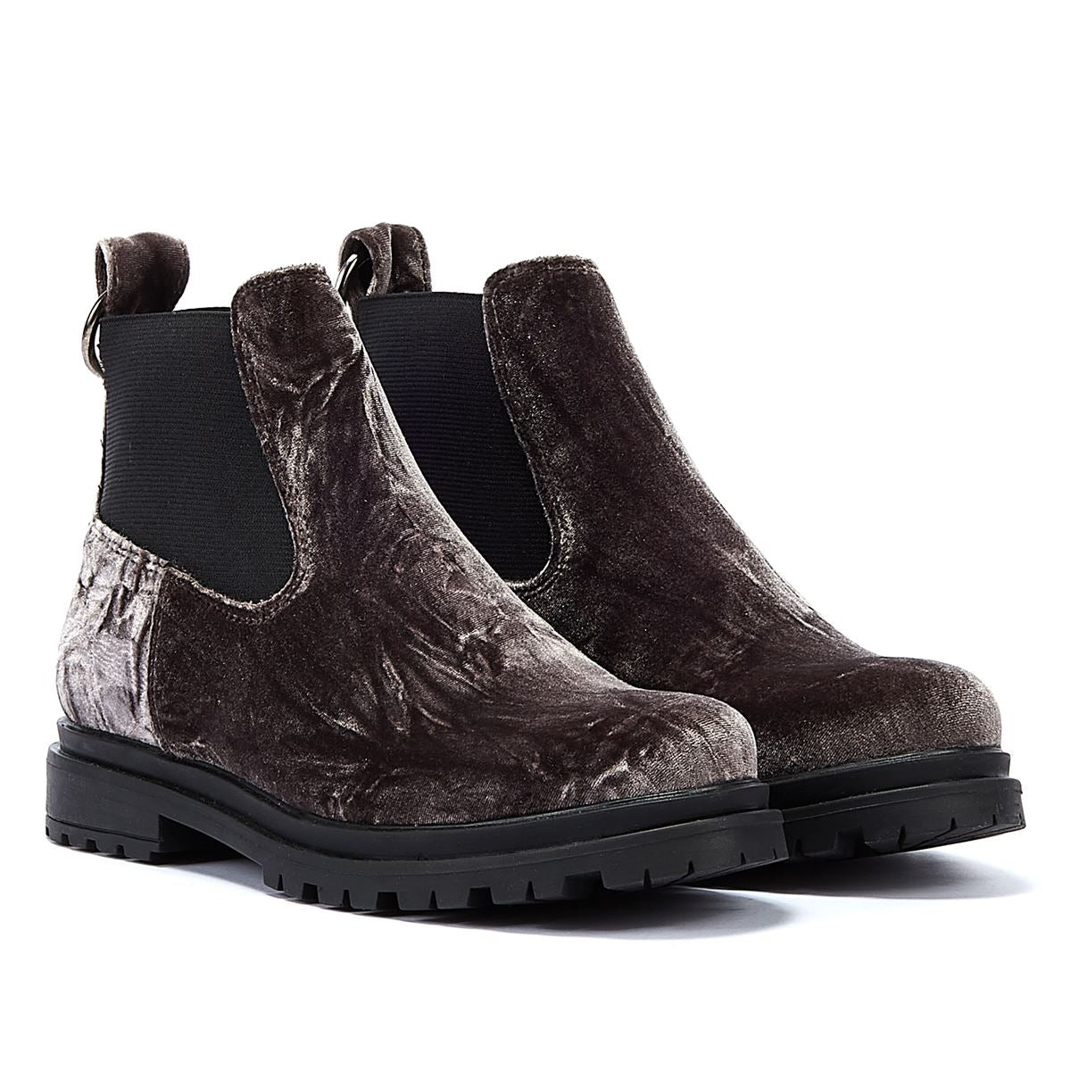 Shoe The Bear Akira Chelsea Velvet Women's Dark Grey Boots
