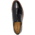 Dune Savion Leather Men's Black Oxford Shoes