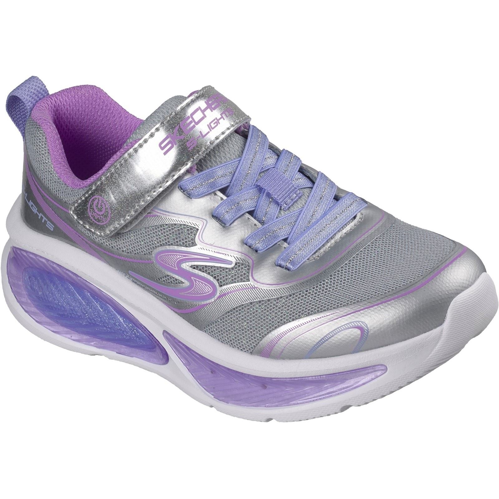 Skechers Cosmic Glow 2.0 Girl's Silver/Sparkle/Multi Trainers