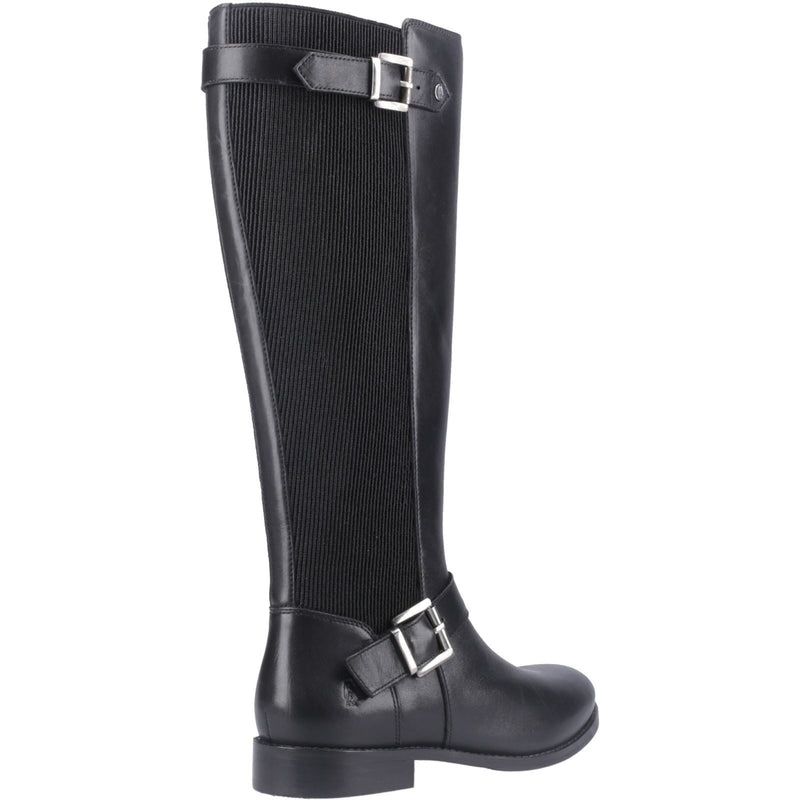 Hush Puppies Daphne Leather Women's Black Boots