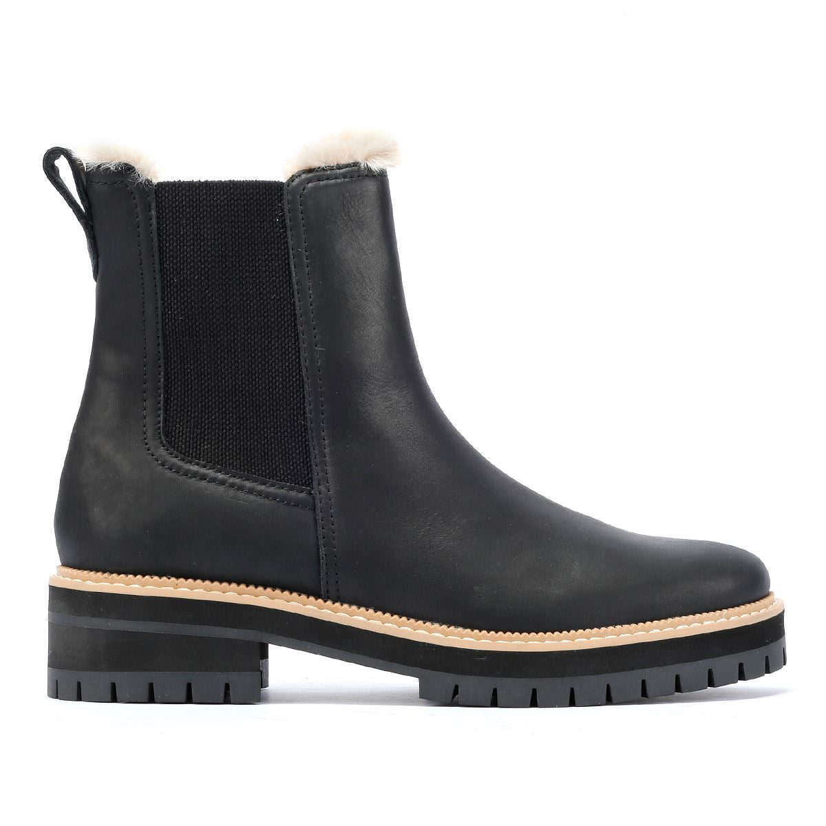 TOMS Bennet Leather Women's Black Boots