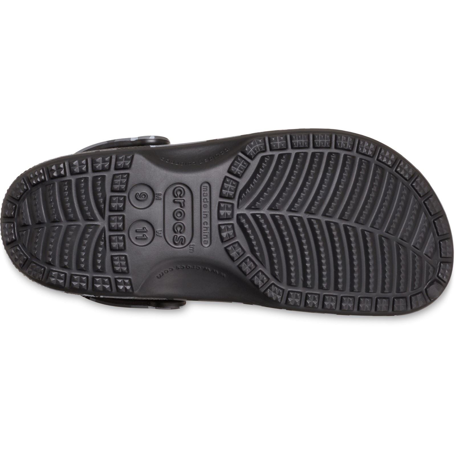 Crocs Classic Camouflage Thermoplastic Women's Black/Slate Grey Sandals