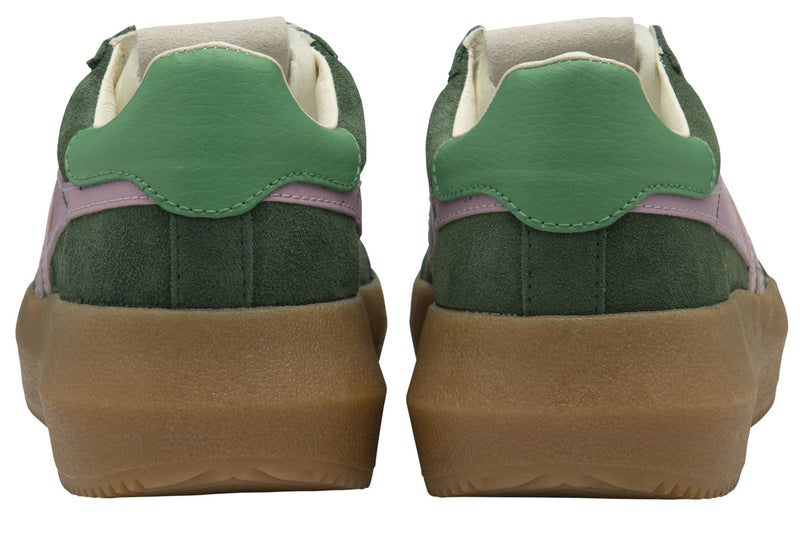 Gola Athena Suede Women's Evergreen/Candy/Jade Sneakers