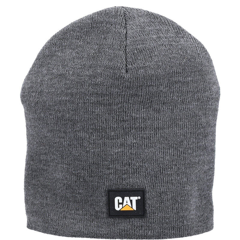 Caterpillar Logo Knit Unisex Adults Grey Beanie Hat