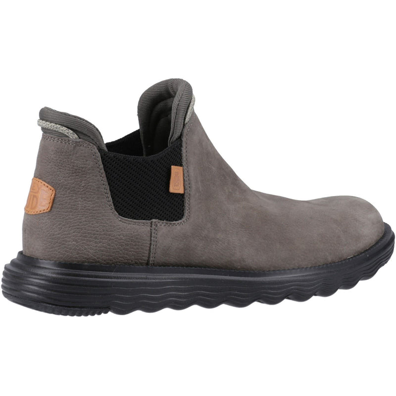 HEYDUDE Branson Leather Men's Grey Boots