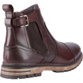 Pod Apollo Leather/Textile Men's Dark Brown Boots
