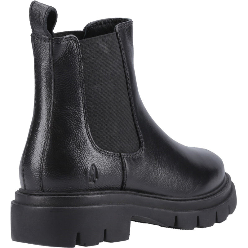 Hush Puppies Raya 2 Leather Chelsea Leather Women's Black Flat Chelsea Boots