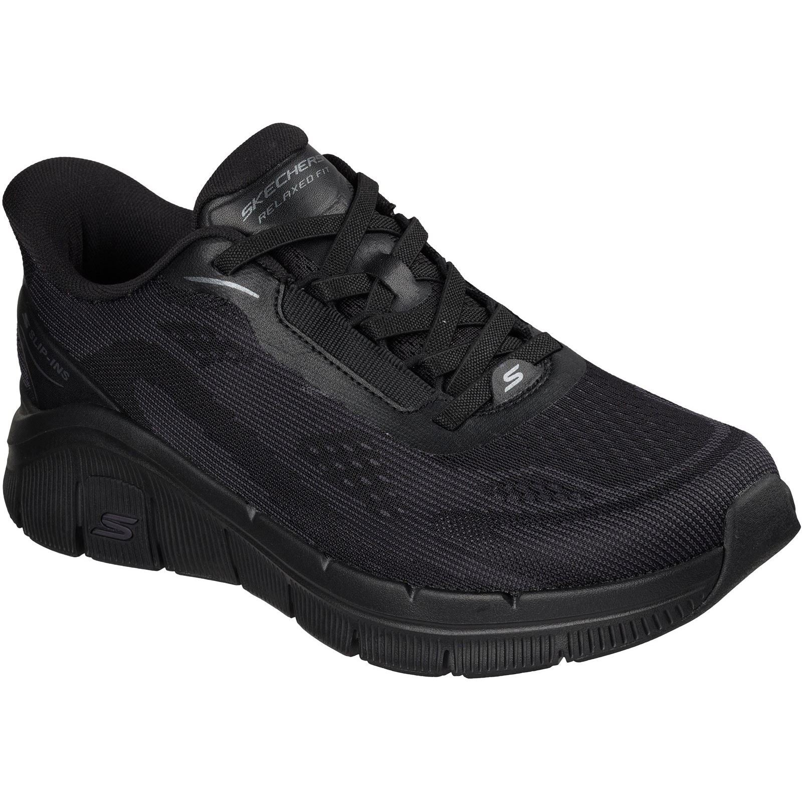 Skechers Relaxed Fit Flex Zayder Textile Men's Black Mesh/Synthetic Trainers